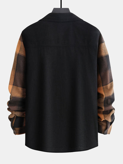 Erik™ – Håll dig stilfull och bekväm med denna flanell-hoodie i rutig design